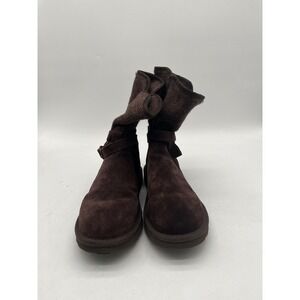 UGG Australia Nyla Wool Knit Brown Boots Stout Suede Women's 8 US 1005391‎